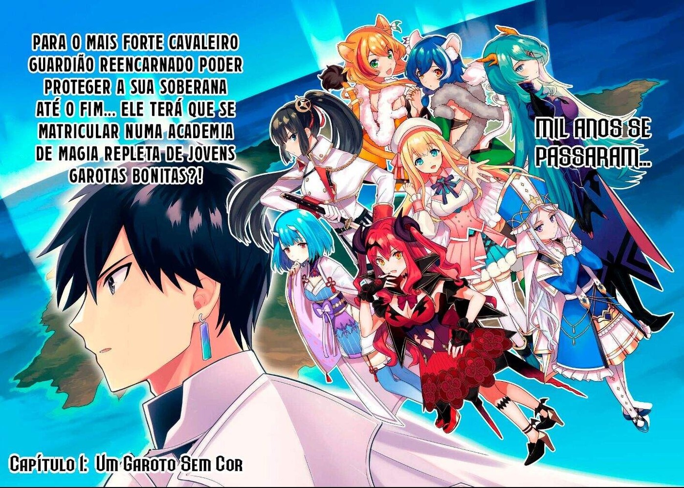 Rokuhime wa Kamigoei ni Koi wo Suru: Saikyou no Shugo Kishi, Tensei shite Mahou Gakuen ni Iku 01 página 3