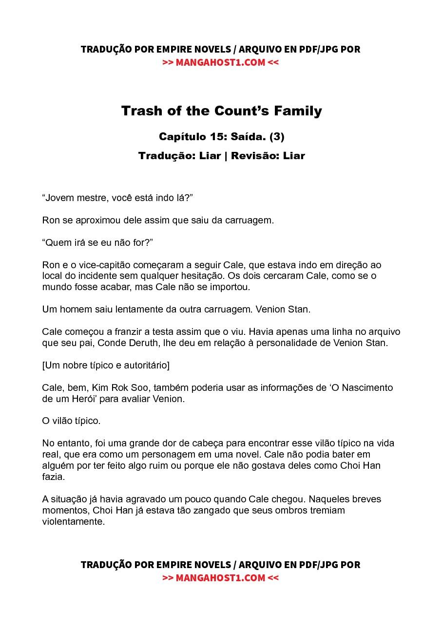 Trash of the Count's Family (Novel) 15 página 1