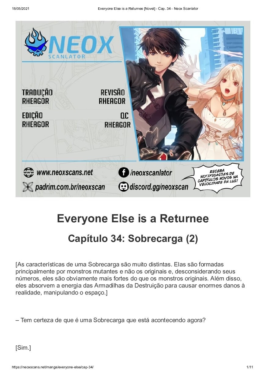 Everyone Else is a Returnee (Novel) 34 página 1