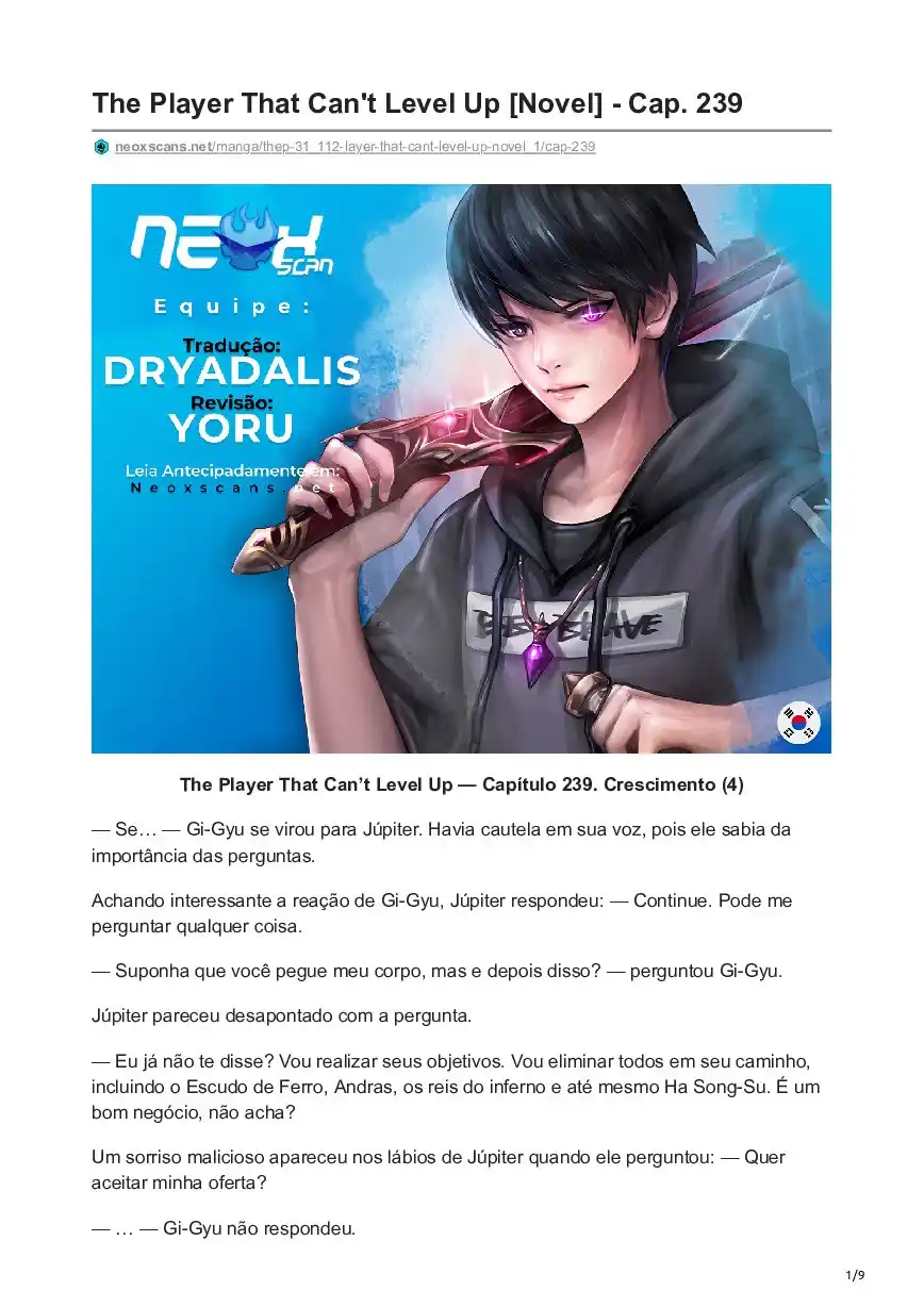 The Player That Can’t Level Up (Novel) 239 página 1