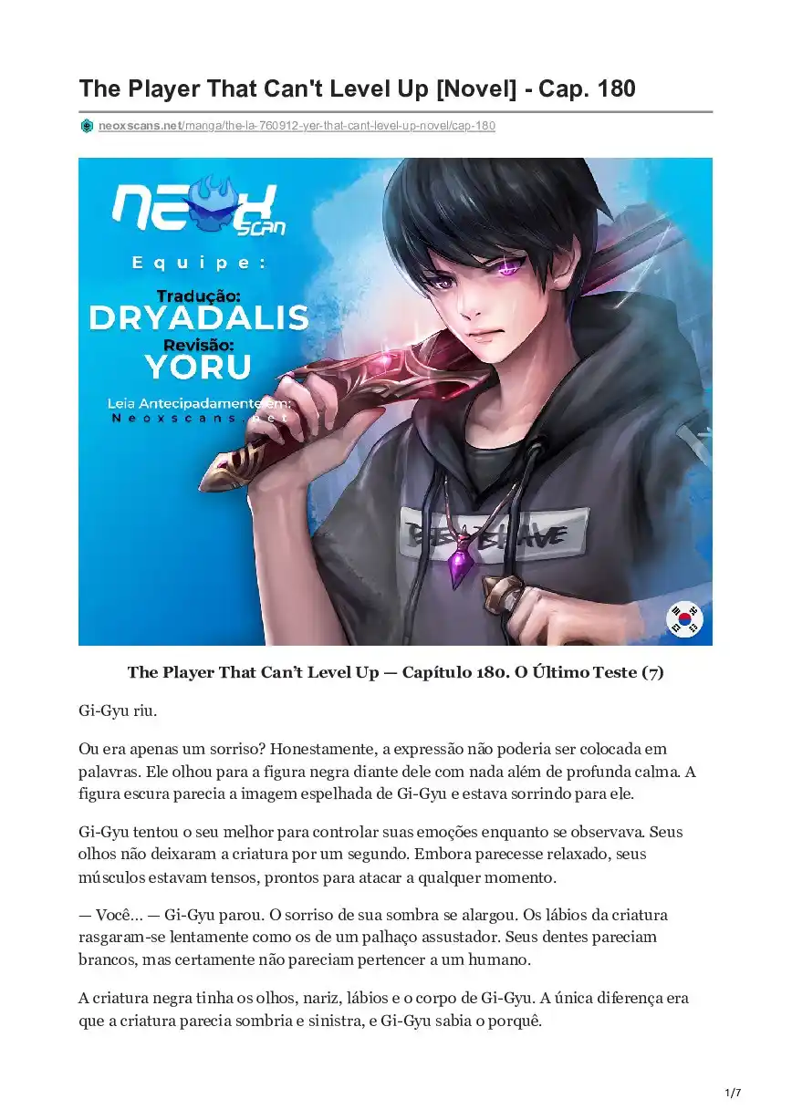 The Player That Can’t Level Up (Novel) 180 página 1