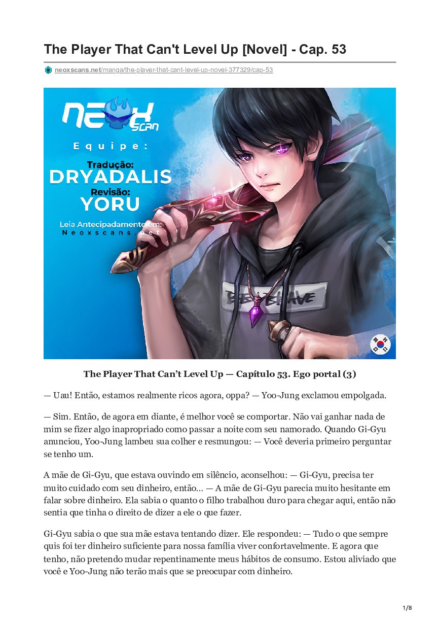 The Player That Can’t Level Up (Novel) 53 página 1