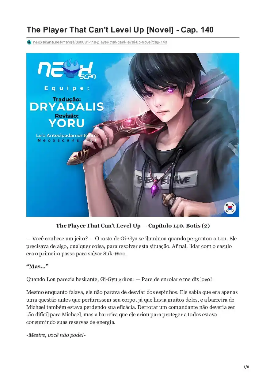 The Player That Can’t Level Up (Novel) 140 página 1