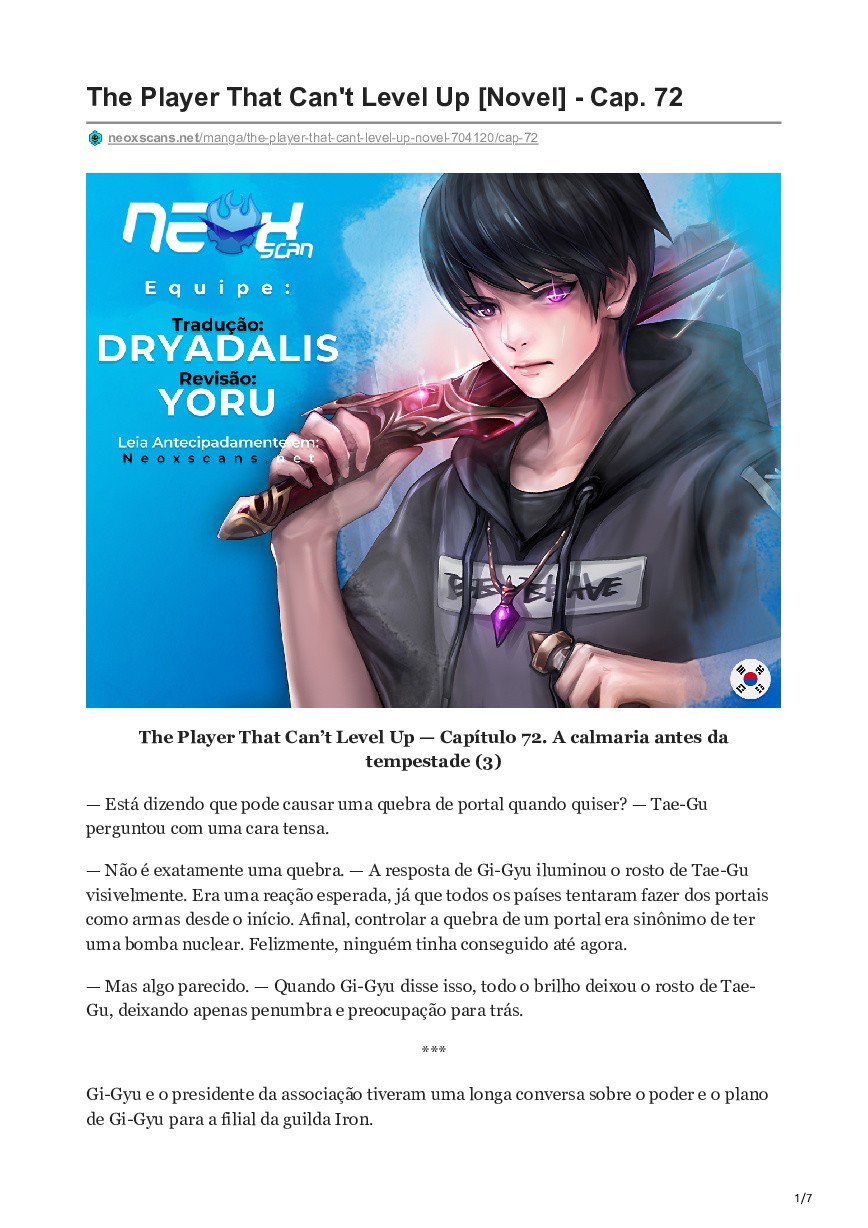 The Player That Can’t Level Up (Novel) 72 página 1