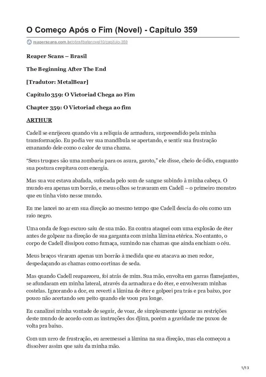 The Beginning After The End (Novel) 359 página 1