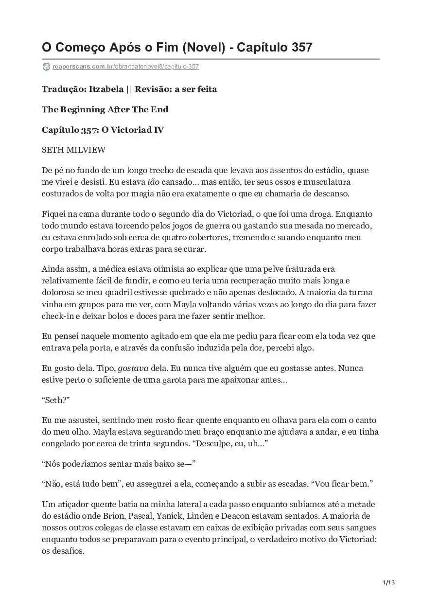 The Beginning After The End (Novel) 357 página 1