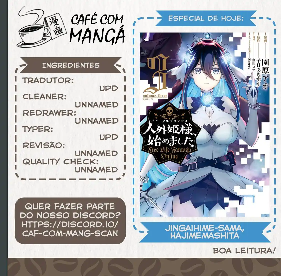 Immortal Princess, Hajimemashita: Free Life Fantasy Online 10 página 1