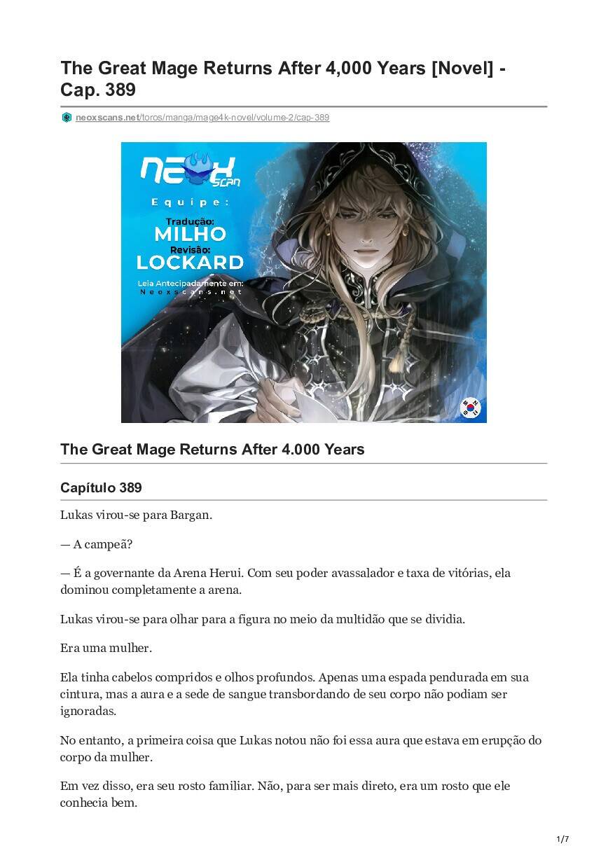 The Great Mage Returns After 4000 Years (Novel) 389 página 1