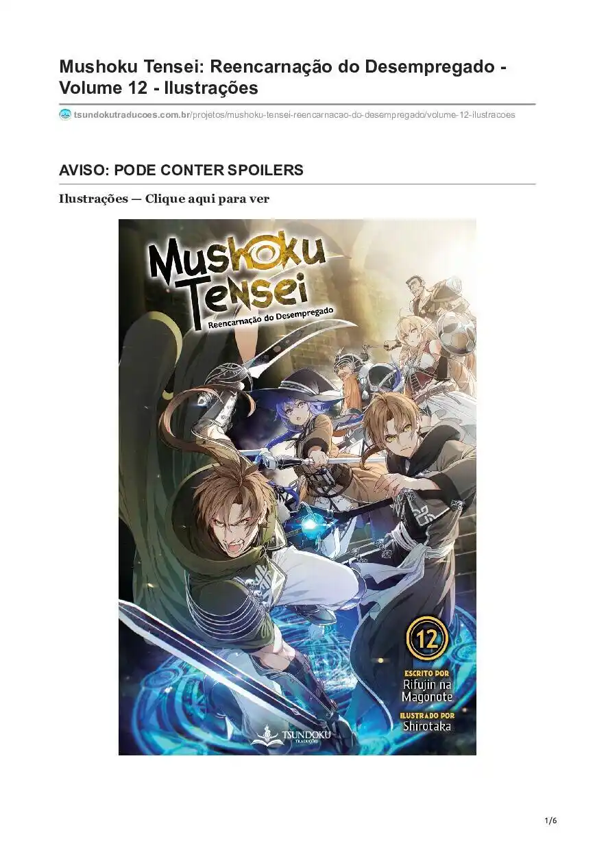 Mushoku Tensei: Isekai Ittara Honki Dasu (Novel) 129 página 1