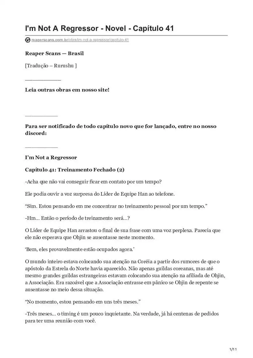 I’m not a Regressor (Novel) 41 página 1