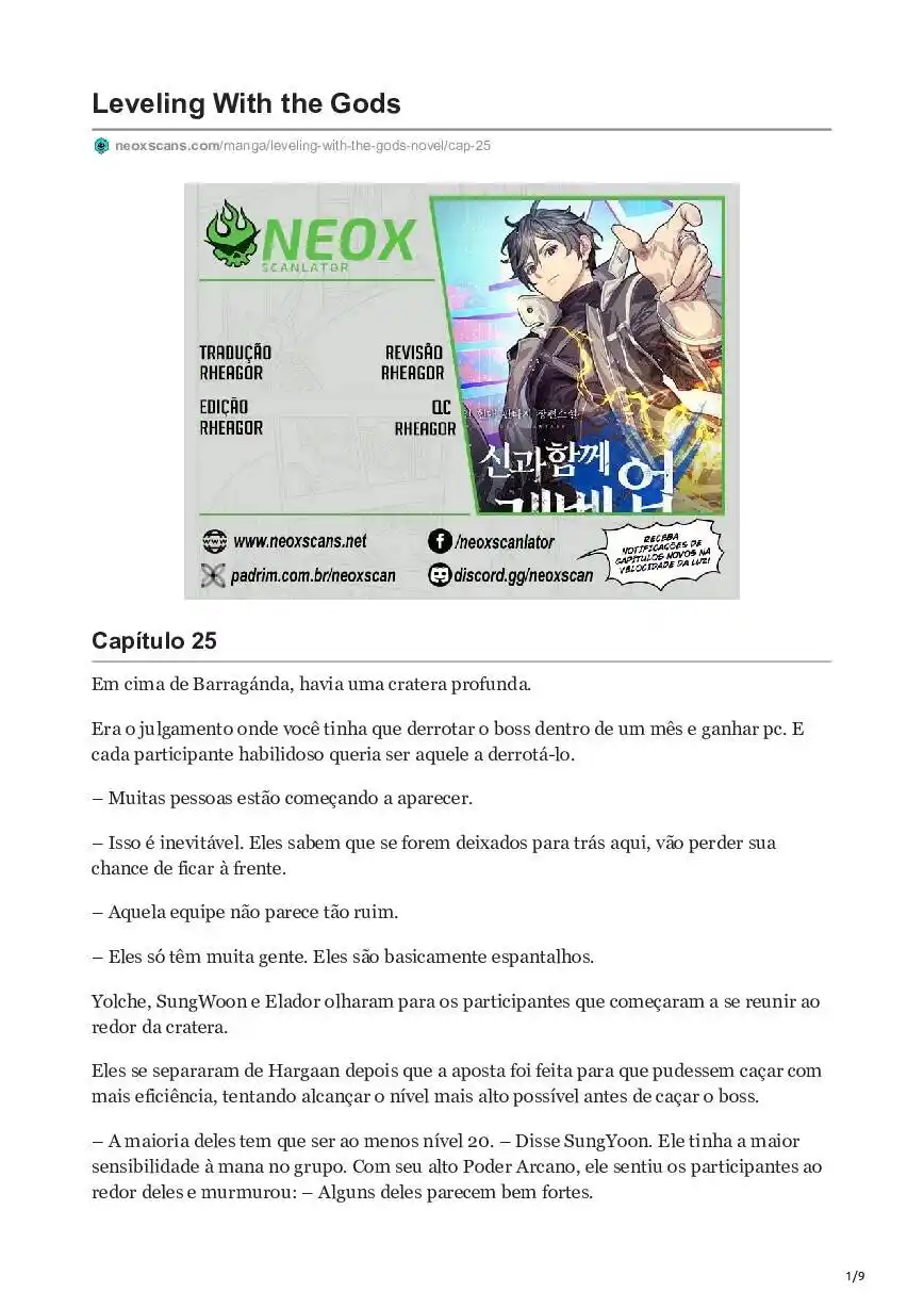 Leveling With The Gods (Novel) 25 página 1