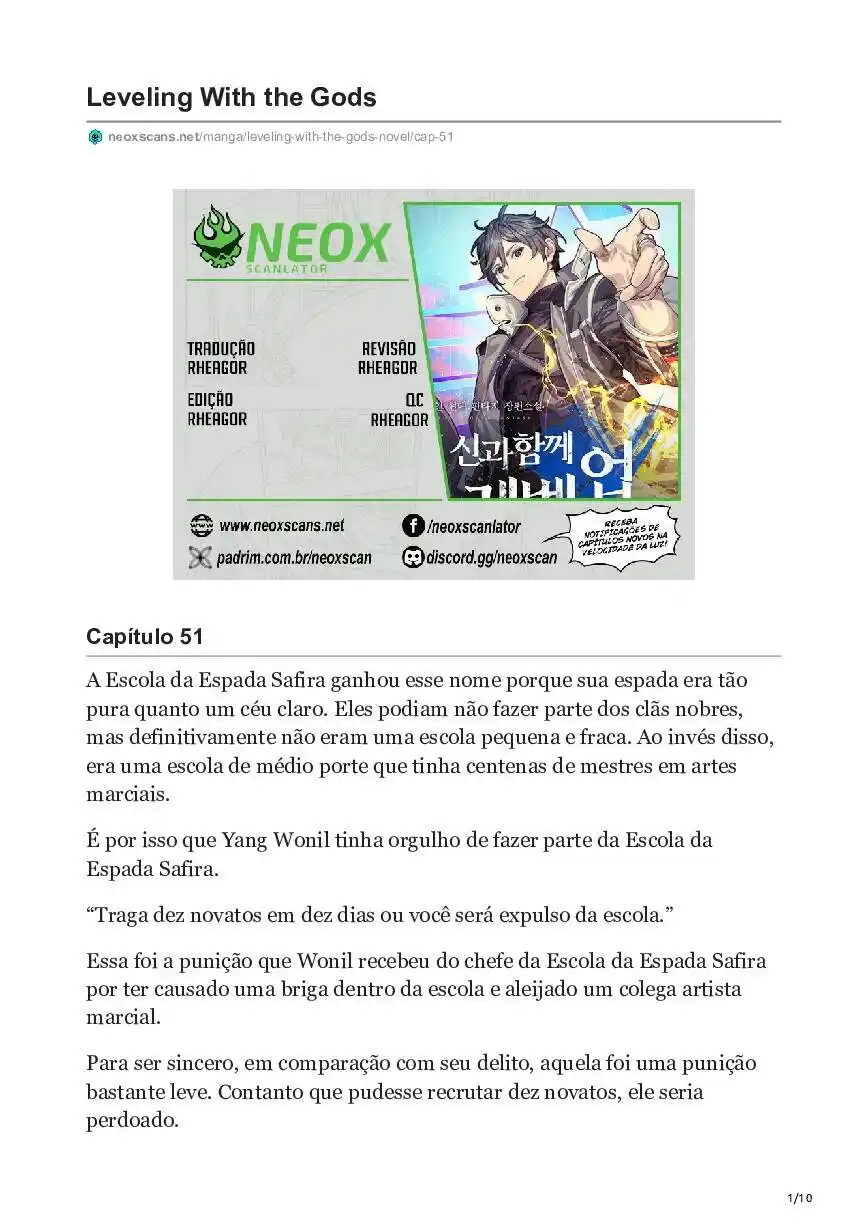 Leveling With The Gods (Novel) 51 página 1