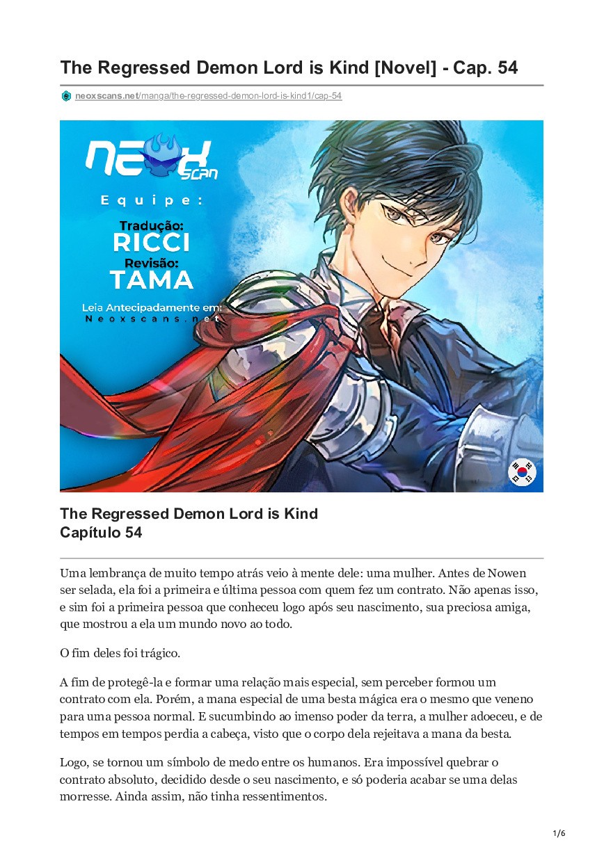 The Regressed Demon Lord is Kind (Novel) 54 página 1